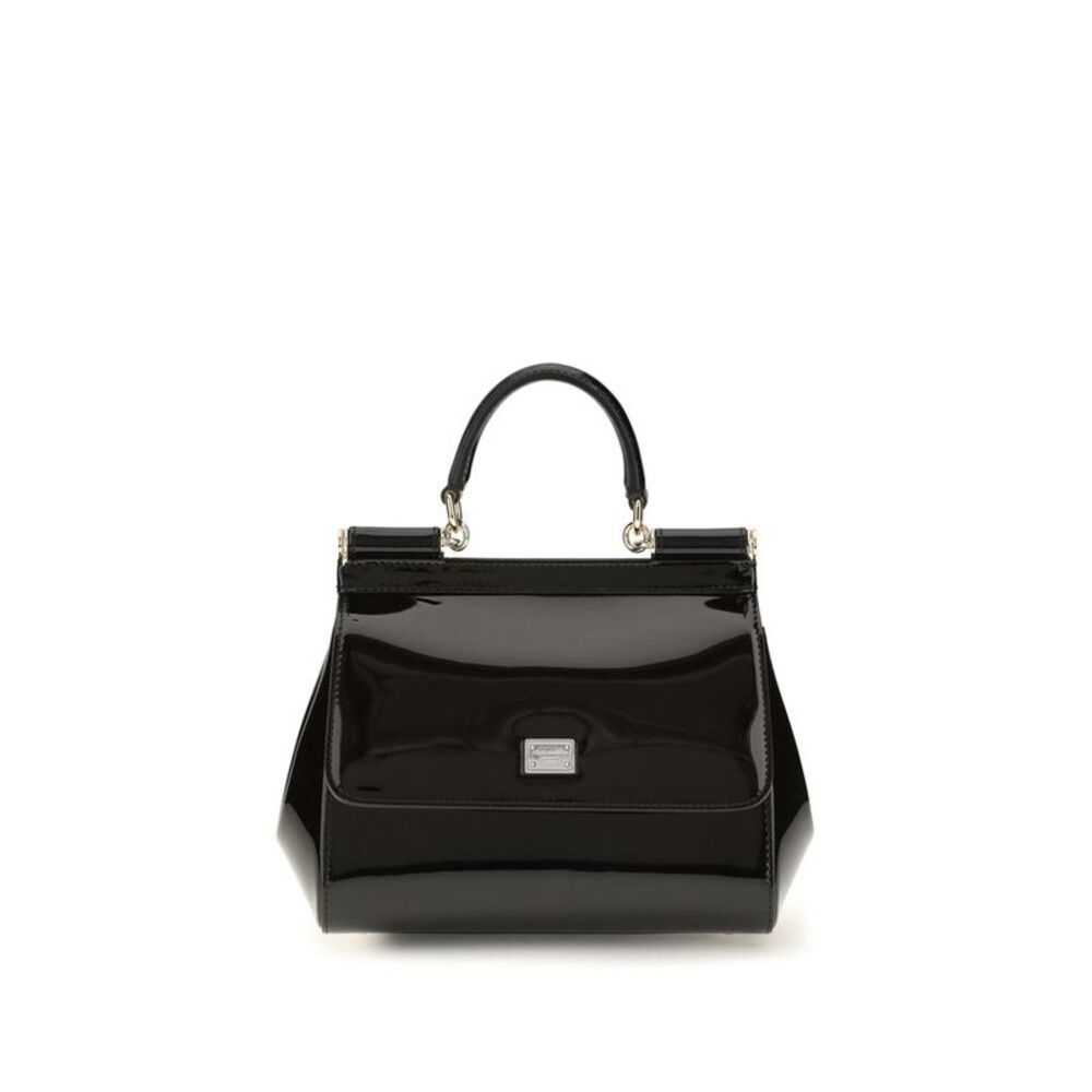 Dolce & Gabbana Black Calf Leather Bos Taurus Shoulder Women's Bag